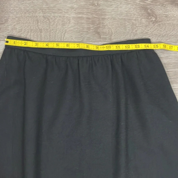 Vintage 70’s, 80’s Wool Skirt and Jacket Set Suit Black Velvet Appliqués - Picture 4 of 16